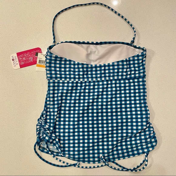 Hula Honey Bikini 3 Piece Set Checkered Push Up - Picture 9 of 10